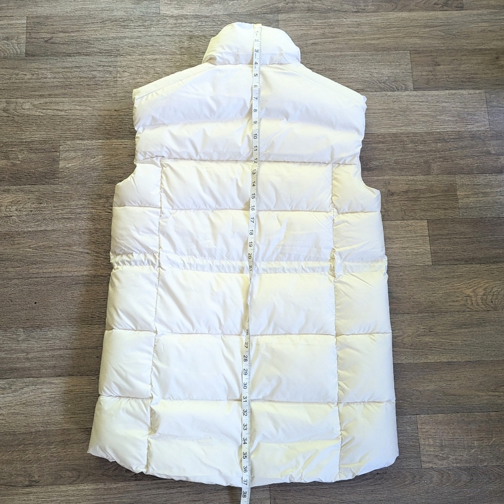 NWT Columbia Puffect Mid Vest Long Length Cream Puffer Vest Size Medium - Picture 2 of 5